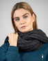 TreeScarf Knitted Black Mel